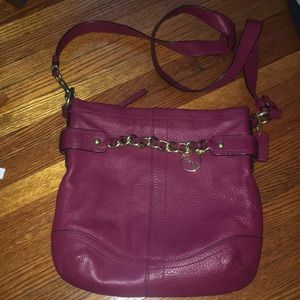 Magenta Coach crossbody